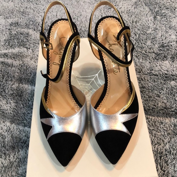 Charlotte Olympia Shoes - Charlotte Olympia suede/leather heels